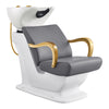 Unidad de champú Beckman Gold Salon con asiento ajustable